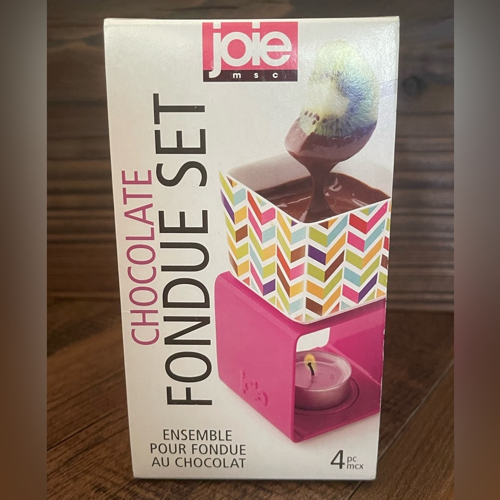 Joie Pink Chocolate Fondue Set